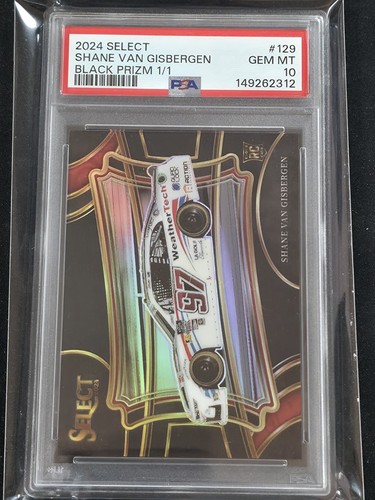 2024 Select Racing Shane Van Gisbergen  PIT ROAD ROOKIE Black Prizm 1/1 PSA 10 
