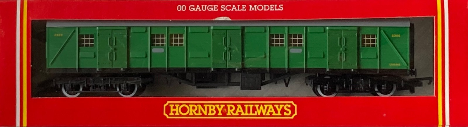 Hornby R178 SR Bogie Luggage Van Malachite Green #2300 : BNMIB : 00 Gauge