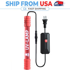 Aquarium UV Sterilizer Light 4 Timer 13W Submersible Timer for Fish Tank Pond