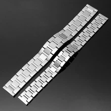 Fashion Stainless Steel Watch Strap Band Screw Links Bracelet 16 17.5 20 22 23mm