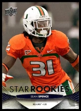 2012 Upper Deck #138 Sean Spence Miami Hurricanes NM+
