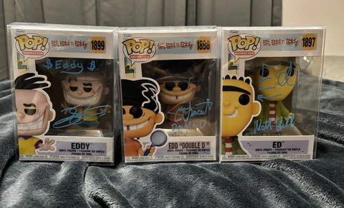 Funko Pop! Ed, Edd n Eddy Vinyl Figure  Signed/Autographed  with  JSA COA