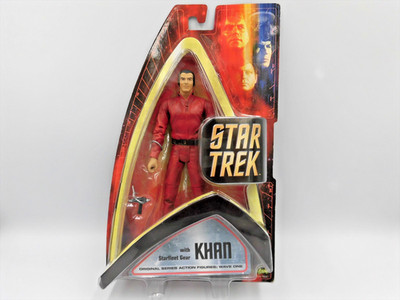 Star Trek Art Asylum Original Serie Actionfigur Khan Sternenflotte Ausrüstung...