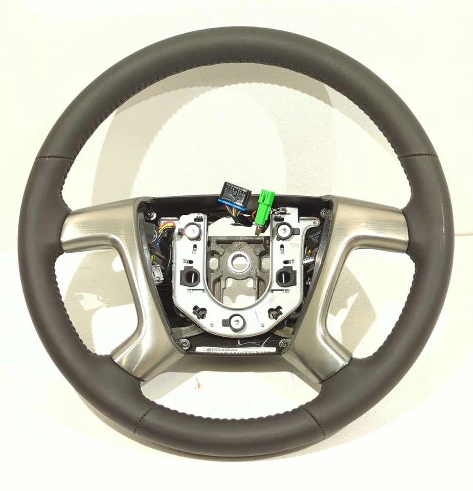 Nuevo volante de cuero negro genuino GM 2008-2009 Hummer H2 25995626 OEM Foto 3 de 4