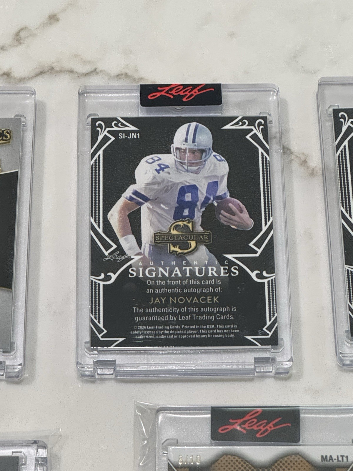 2026 NFL Leaf Spectacular Lot of 6, 8 Auto, 6 #’d. Lawrence Taylor Patch Okoye + view 14