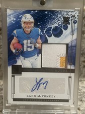 Panini 2024 Impeccable Ladd McConkey Rookie Patch Auto #RPA-LMY Chargers