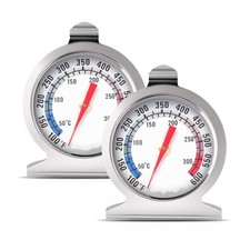 2PCS Professional Oven Thermometer 50-300 C/100-600 F Stainless Steel Gauge