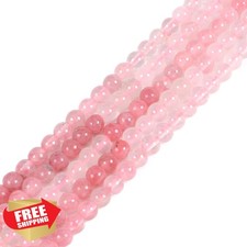 Thulite 4mm Round Crystal Loose Beads 16" Jewelry Making Assorted