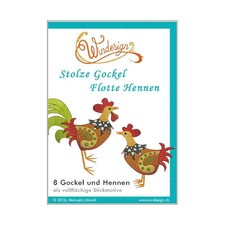 Windesign Stickmuster USB Stolze Gockel-Flott...