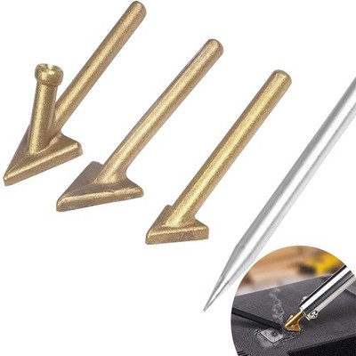 4PC Plastic Welding Tips Soldering Iron Copper Welder Kit Repair Car Bumper Tool