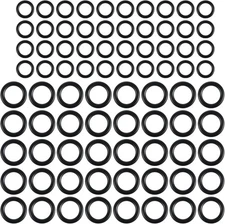 80 Pack Power Pressure Washer O-Rings for 1/4 Inch, 3/8 Inch Quick BLACK 