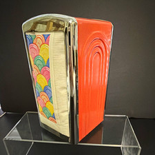Homer Laughlin Fiesta Tabletop Metal Napkin Dispenser Holder Persimmon 