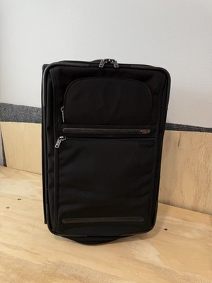 TUMI Alpha G4 22022D4 Black Upright Rolling Expandable Carry On +Garment Sleeve