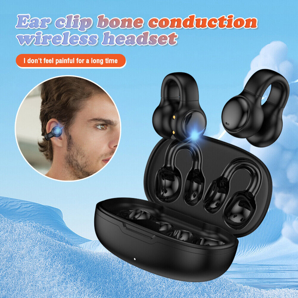 Bone Conduction Earring Type Ear Clip Wireless Bluetooth