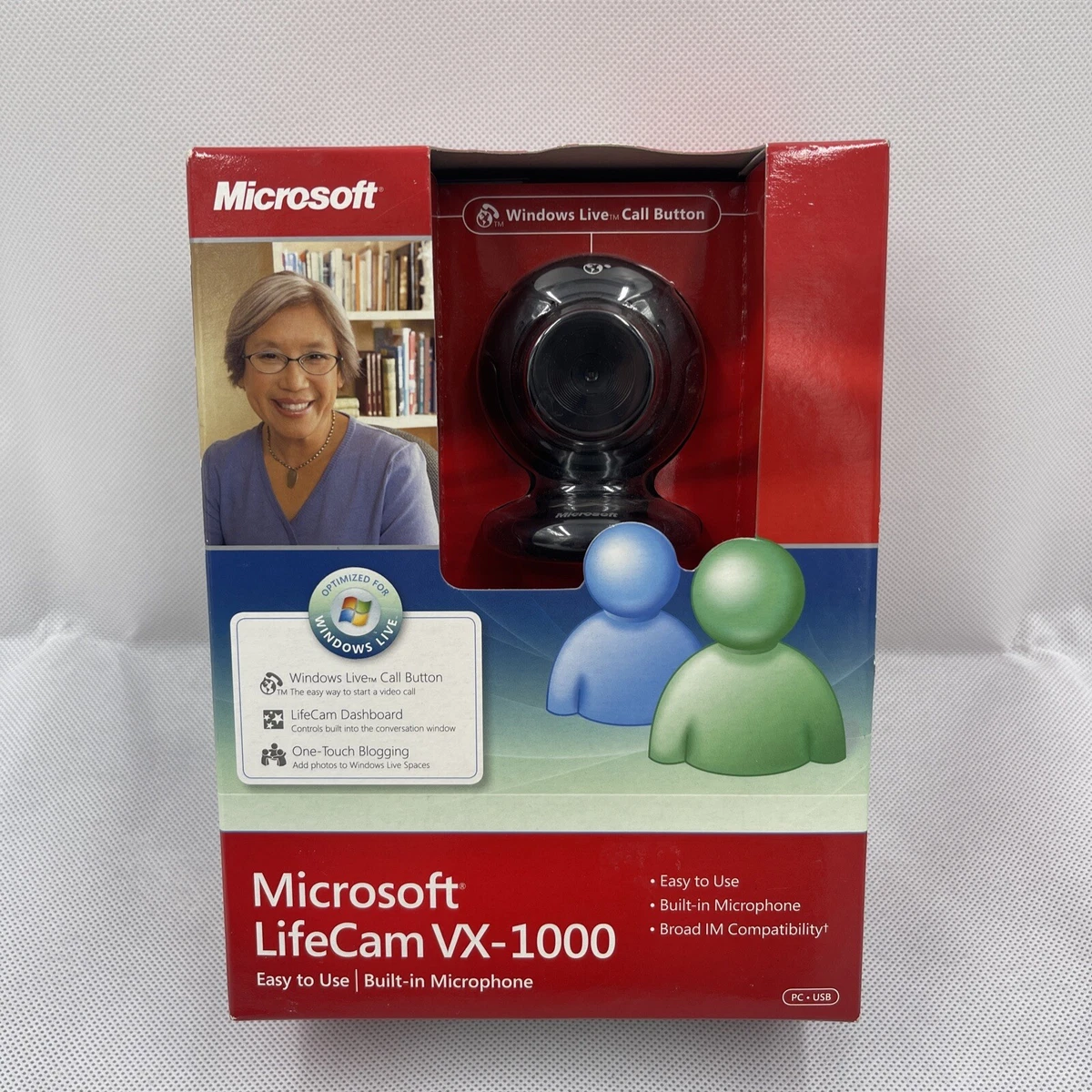 New Microsoft LifeCam VX 1000 Webcam w Built in Microphone NEW FACTORY SEALED