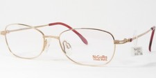Vintage NiGuRa N1135 D GOLD UNIQUE RARE TITANIUM EYEGLASSES FRAME 51-16-135mm