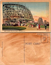 Roller Coaster Riverview Beach Pennsville New Jersey NJ Postcard