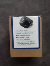 MEKOH-Pressure Washer Nozzle 7-in-1 Quick Changeover Nozzle Adjustable * Sealed