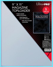 5 Ultra Pro 9x11 Magazine Holder Toploaders New Protector Document Thick Storage