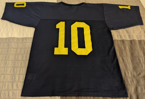 MAILLOT VINTAGE TOM BRADY MICHIGAN WOLVERINES #10 M moyen Nike homme Patriots 12 - Photo 20/24