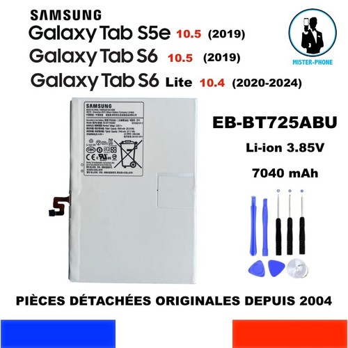 ORIGINAL BATTERY GALAXY SAMSUNG TAB S5E S6 10.5 S6 LITE 10.4 7040mAh EB-BT725ABU - 第 9/9 張圖片