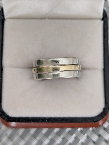 Diamond ring 1 carat emerald cut solitaire+2half eternity 14ct white gold bands - Picture 7 of 11
