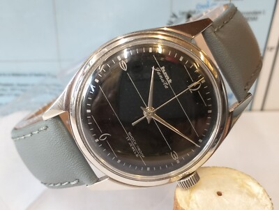 HMT RARE JANATA 17 JEWELS WINDING BLACK DIAL 200103 INDIA MEN FULL WORKING VTG.