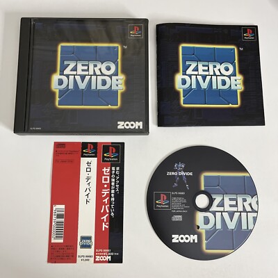 Zero Divide PS1 Sony PlayStation NTSC-J JAPAN 1995 Fighting Game Complete