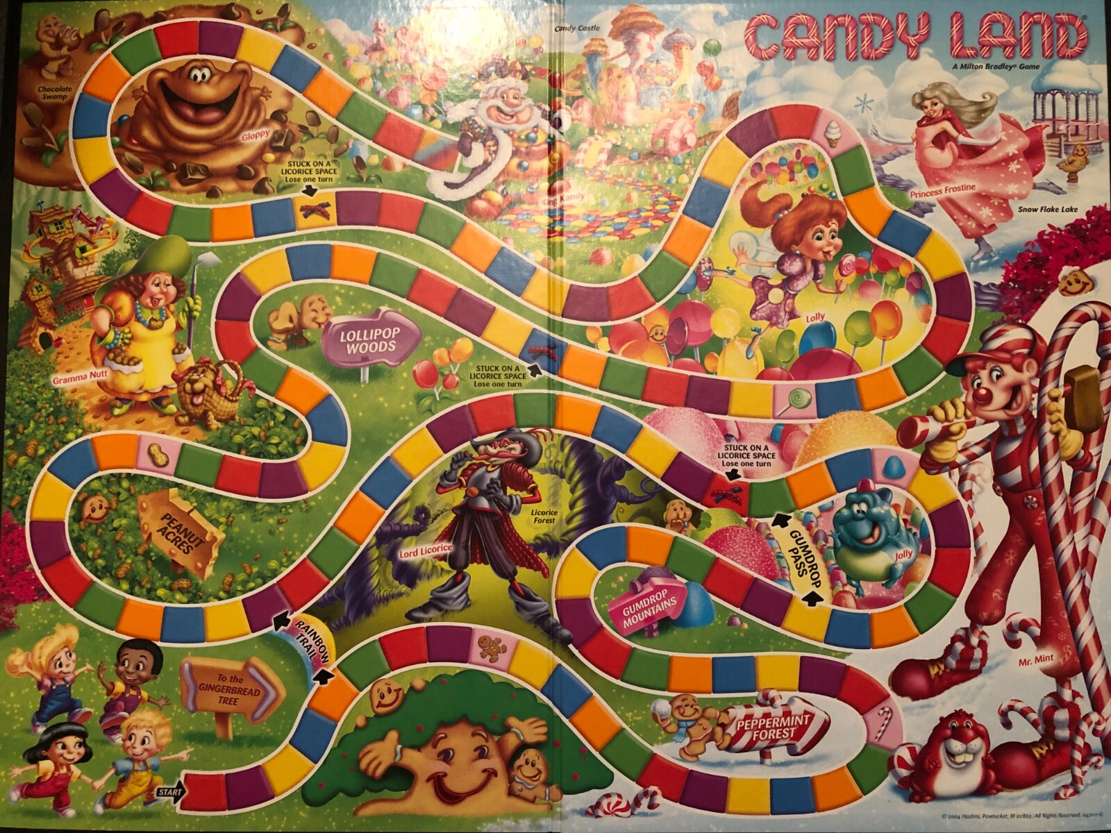 Candy Land REPLACEMENT Game Board - EXCELLENT Condition - 2005 Edition ...