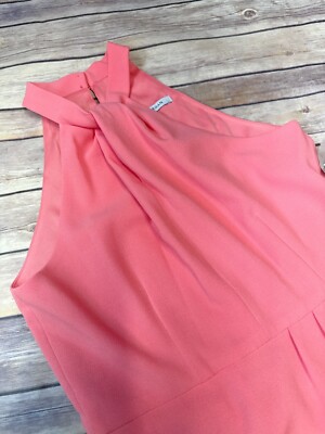 Julia Jordan Knot Halter Neck Sleeveless Faux Wrap Tulip Hem Midi Dress NWT  6 | eBay
