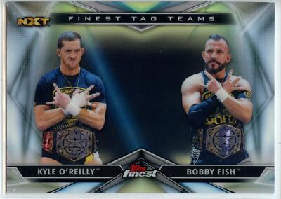 2020 Topps WWE Finest Tag Teams Refractor #TT-12 Bobby Fish / Kyle O'Reilly