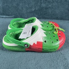 Crocs Classic Lined Holiday Christmas Elf Fur Lined Clogs Shoes Size M8/W10 New