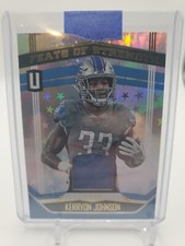 2019 Unparalleled Kerryon Johnson Feats Of Strength Astral Jersey 30/150 Lions