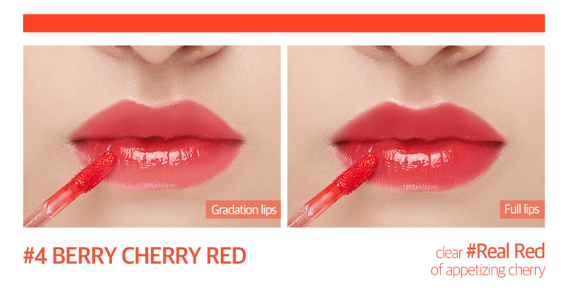 ATEEZ Mernel WATER JEL LIP TINT- #4 VERY CHERRY RED | eBay