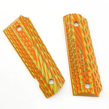 2X Durable G10 Anti-Slip 1911 Grips Patches Handle Scales Custom CNC Material