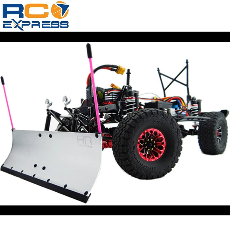 Hot Racing Axial SCX10 SCX10 II Silver Aluminum Snow Plow Kit SCX1213P08 - Image 3 of 4