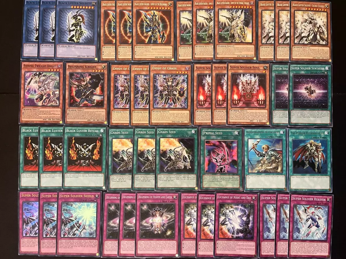 Yugioh Black Luster Soldier Tournament Deck Super Soldier 