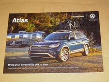 2021 VW VOLKSWAGEN ATLAS ACCESSORIES BROCHURE 4 PAGES MINT!