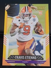 2021 Score Travis Etienne #310 GOLD Parallel ROOKIE CARD-Jaguars. rookie card picture