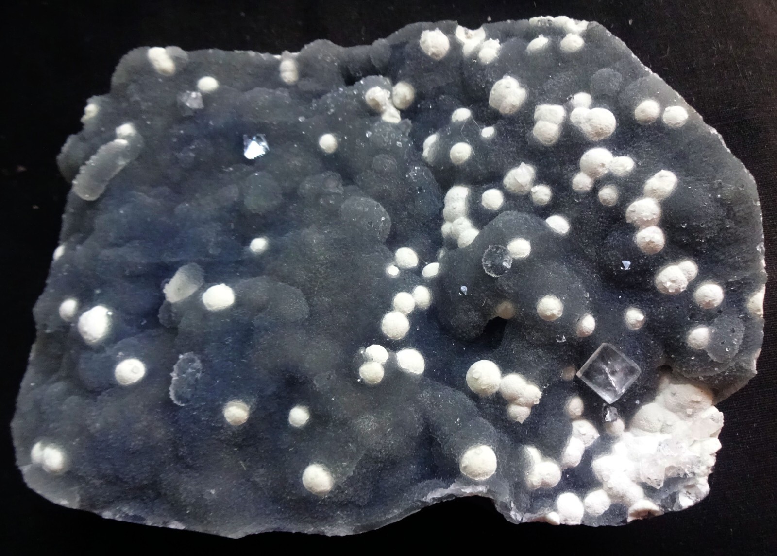 Stunning fluorite balls with apophyllite crystals on chalcedony matrix mineral specimen A3