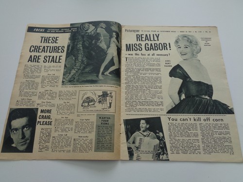 PICTUREGOER - AUGUST 24th, 1957 - EVA GABOR, FRANKIE VAUGHAN, TAB HUNTER - Picture 2 of 5