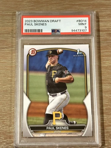 PAUL SKENES 2023 1ST BOWMAN DRAFT #BD-14 ROOKIE RC PSA 9 MINT Pittsburgh Pirates