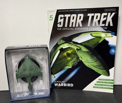 Eaglemoss Star Trek Starships Collection #5 Romulan Warbird With Magazine NIB