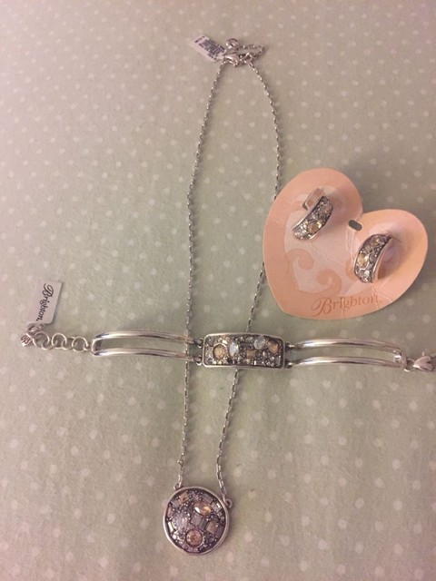 Brighton Necklace B You Round Medley Rocks Crystals NWT 72 Last ONE 3pcs.