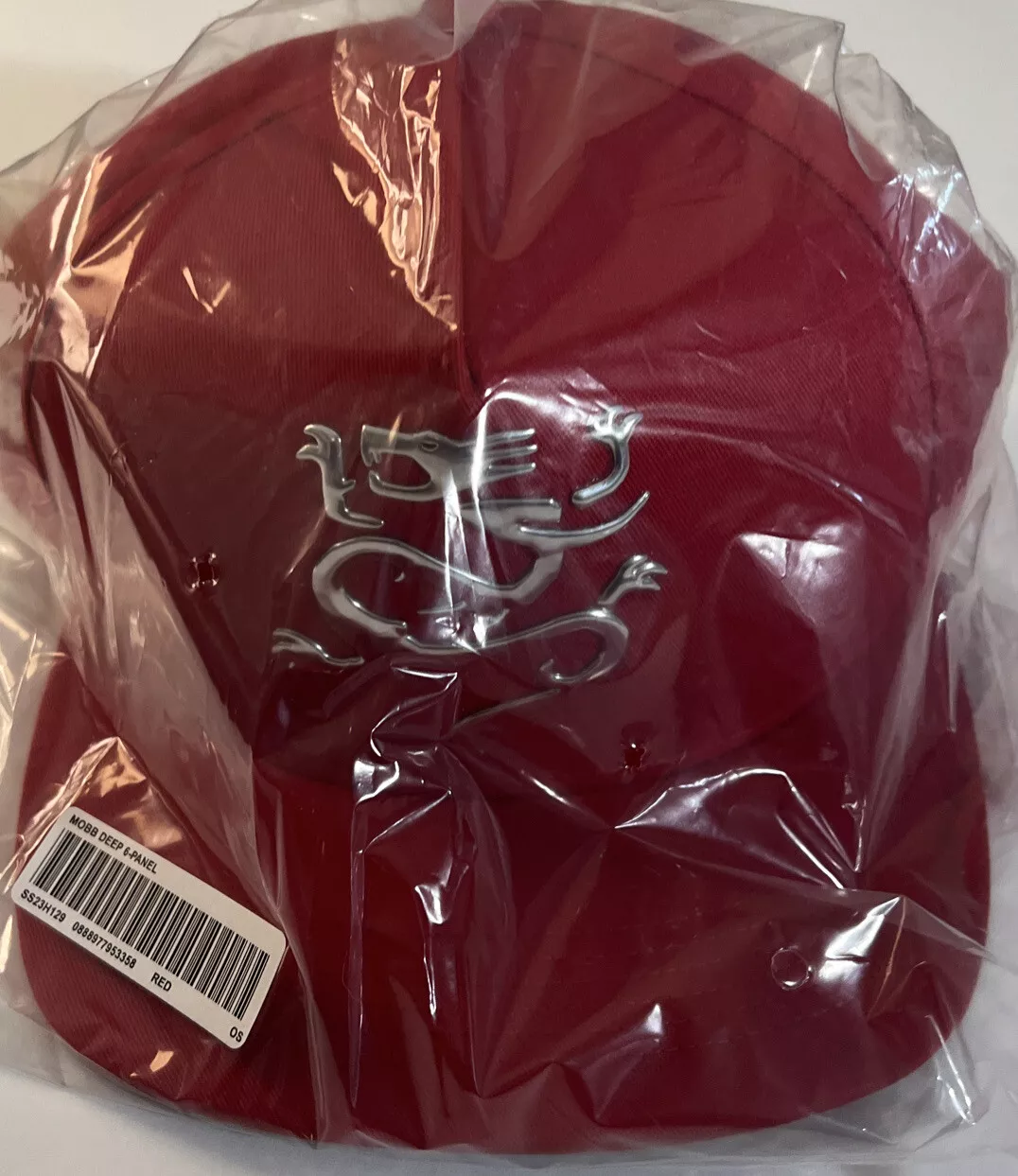 CHAPEAU SUPREME MOBB DEEP 6 PANNEAUX ROUGE SS23 SEMAINE 18 (100% AUTHENTIQUE) NEUF
