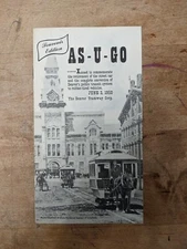 Vintage Railroad 1950 Souvenir Program Retirement Of As-U-Go Streetcar Denver