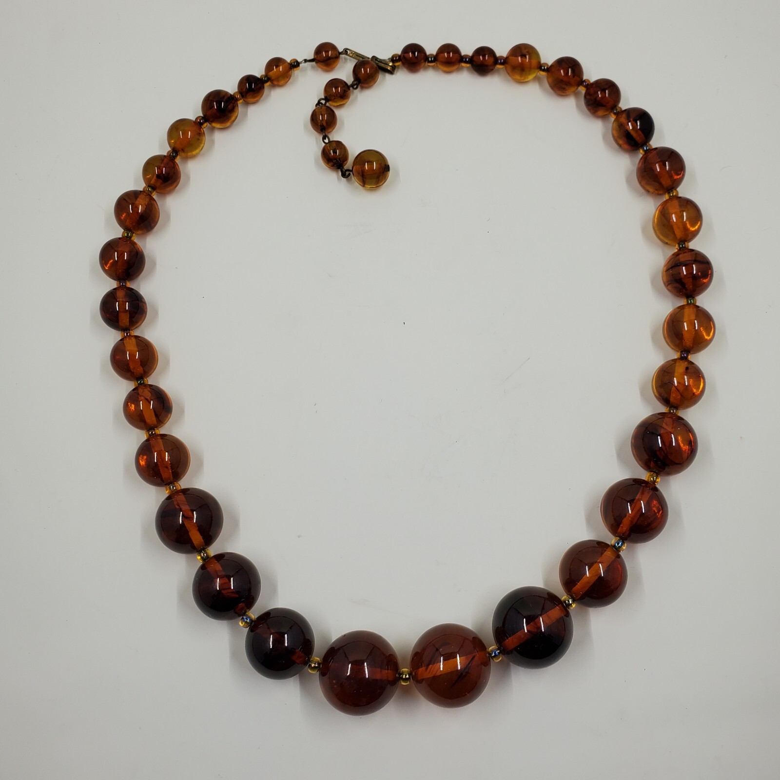 Vintage Baltic Amber Bakelite Necklace Egg Yolk Butterscotch Honey