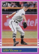 2019 DONRUSS PINK HOLO VARIATIONS PARALLELS HOBY MILNER TAMPA BAY RAYS - B4778