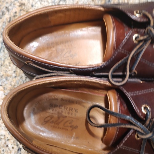SPERRY Top Sider Gold Collection 0219444 Lace Up Boat Shoes Brown Men's Sz 12M - Picture 11 of 12