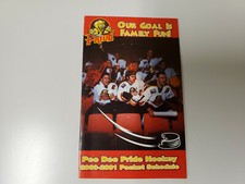 RS20 Pee Dee Pride 2000/01 Minor Hockey Pocket Schedule - McDonald's